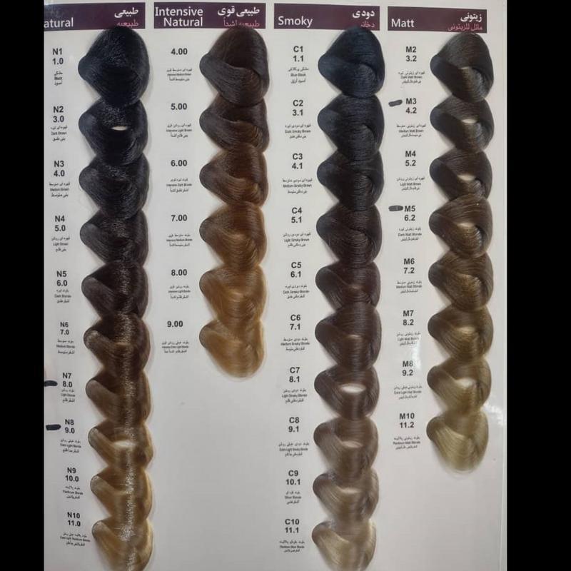 رنگ مو لورینت 100 میل حاوی کراتین و ویتامین c رنگبندی طبق کاتالوگ (تمام رنگ های کاتالوگ موجود است)
